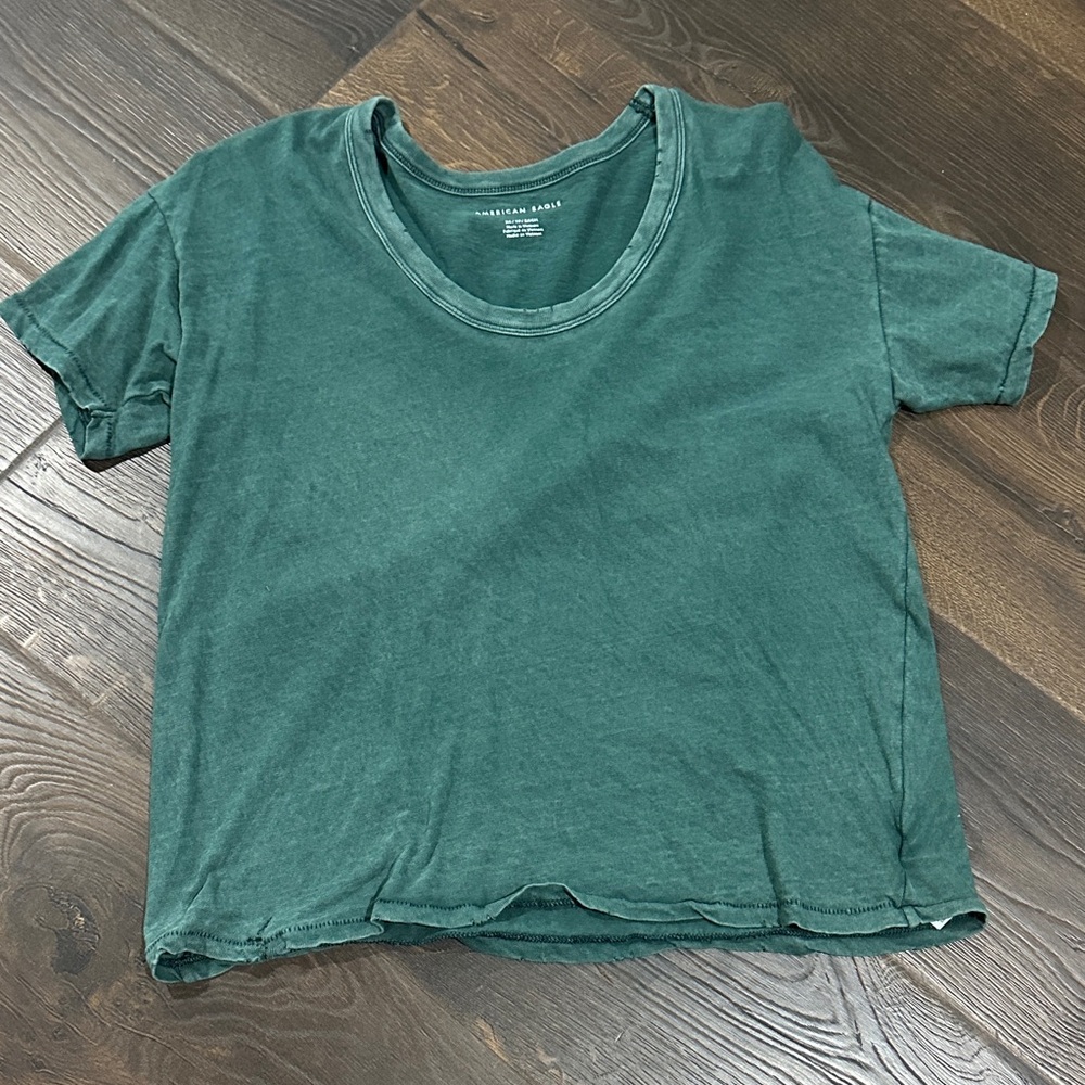 American Eagle Outfitters Teal Short Sleeve Tee